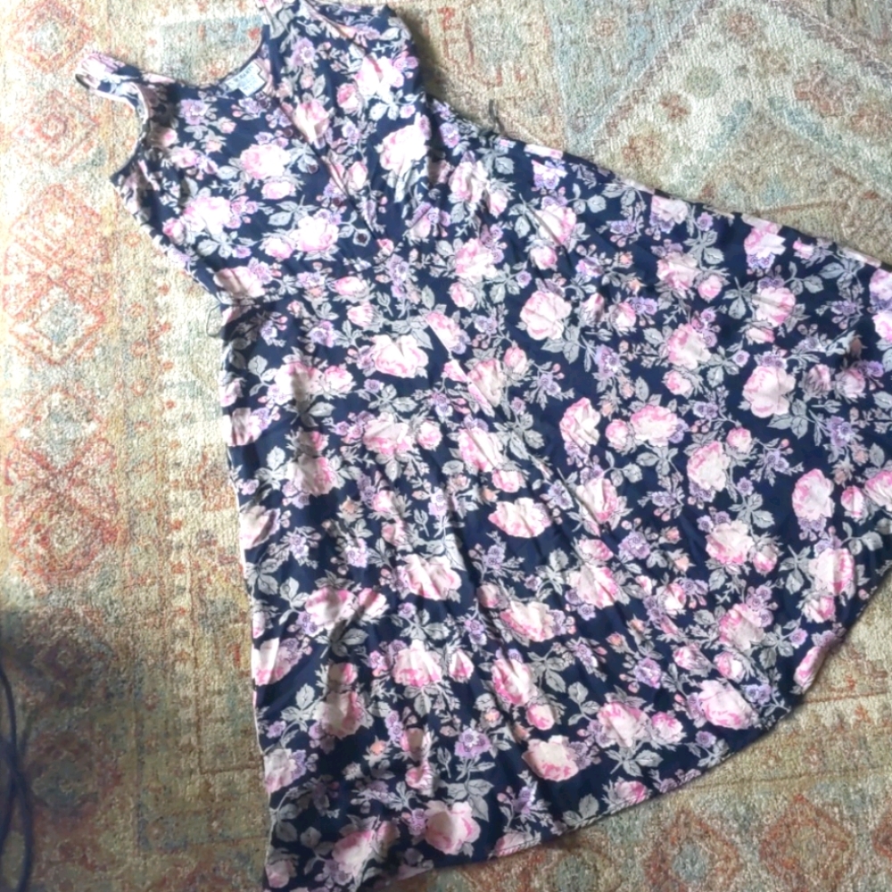 Vintage Floral Dress with some wear